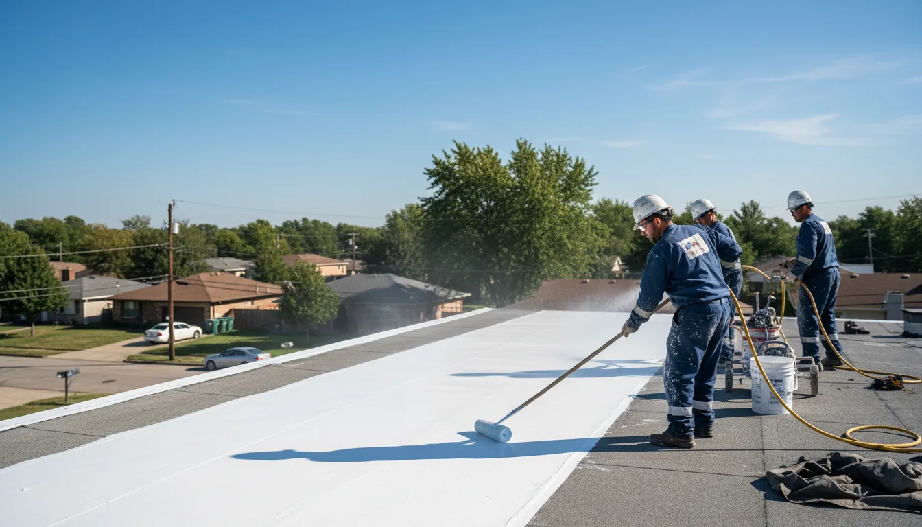 Commercial roof coating in Frederic, MI near me